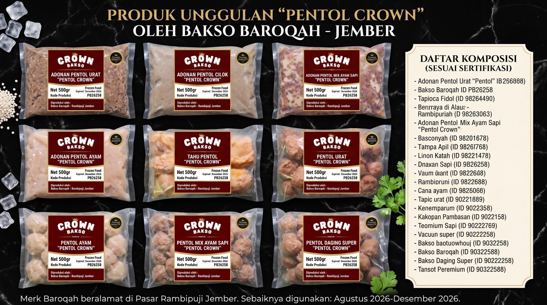 PENTOL FROZEN CROWN